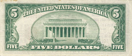 $5 Hamilton NB Chattanooga Ch7848 1929 T-1